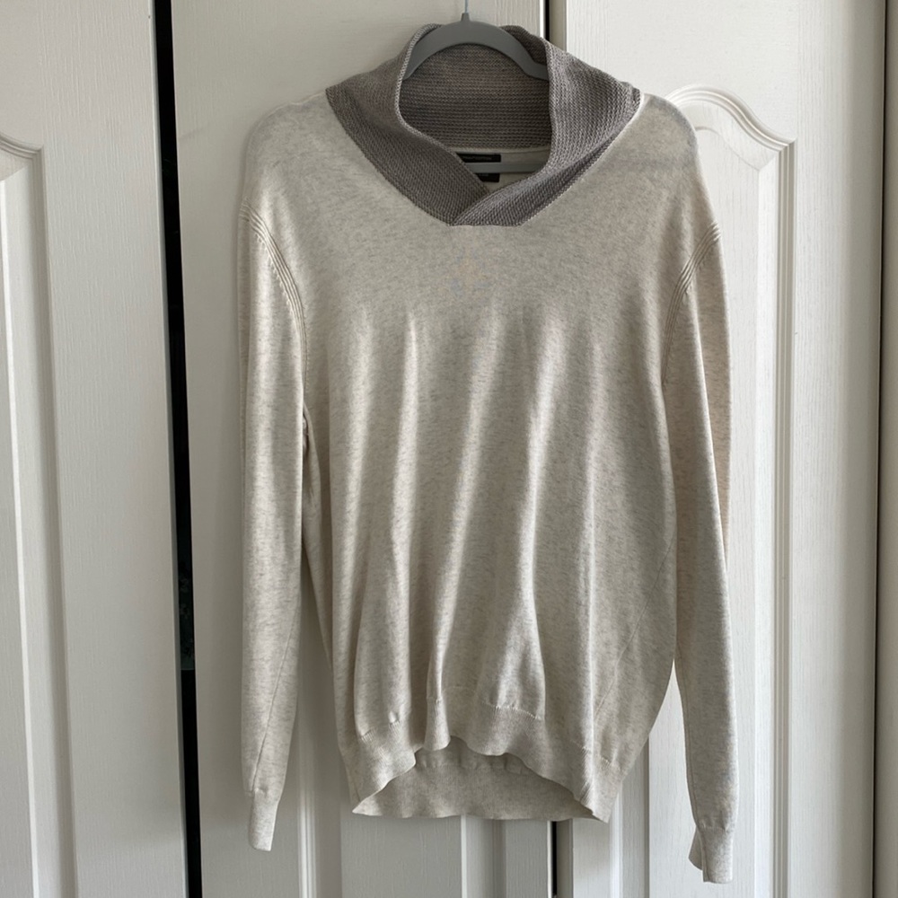 Men’s Long Sleeve Collared Sweater - Tasso Elba - 100% Cotton